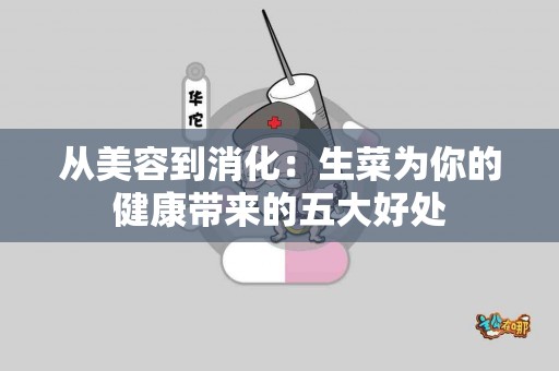 从美容到消化：生菜为你的健康带来的五大好处
