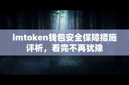 imtoken钱包安全保障措施评析，看完不再犹豫