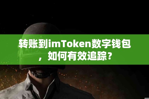 转账到imToken数字钱包，如何有效追踪？