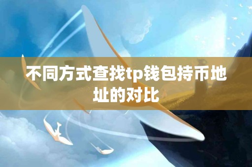 不同方式查找tp钱包持币地址的对比