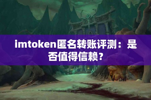 imtoken匿名转账评测：是否值得信赖？